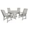 Highwood Usa Weatherly 5pc Round Outdoor Patio Furniture Dining Set AD-DNW48-HGR - alternate 1